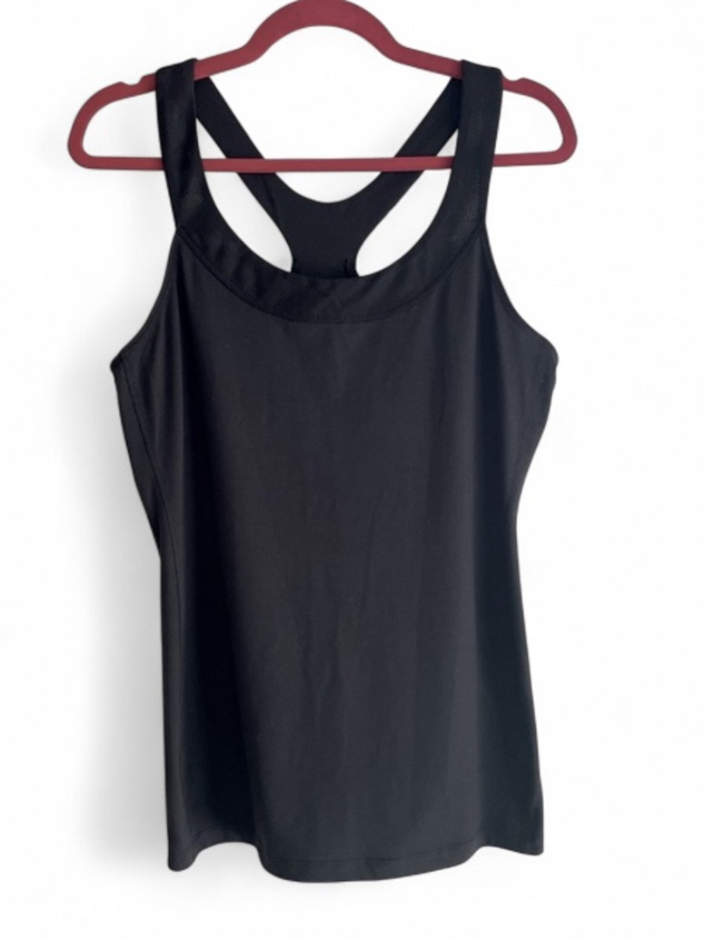 Old Navy Active Go Dry Black Round Neck Racerback Tank Top Size L - Picture 1 of 5